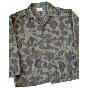 Kamo Vintage 60s 70s Frogskin Duck Camo Lightweight Chore Shacket Boxy Large USA